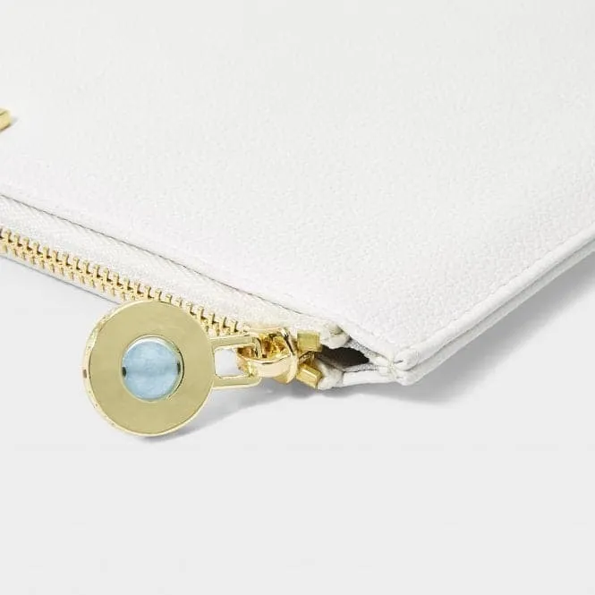 Something Blue For When You Say I Do Aqua in White Pouch KLB2013