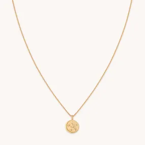Taurus Zodiac Pendant Necklace in Gold