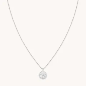 Taurus Zodiac Pendant Necklace in Silver