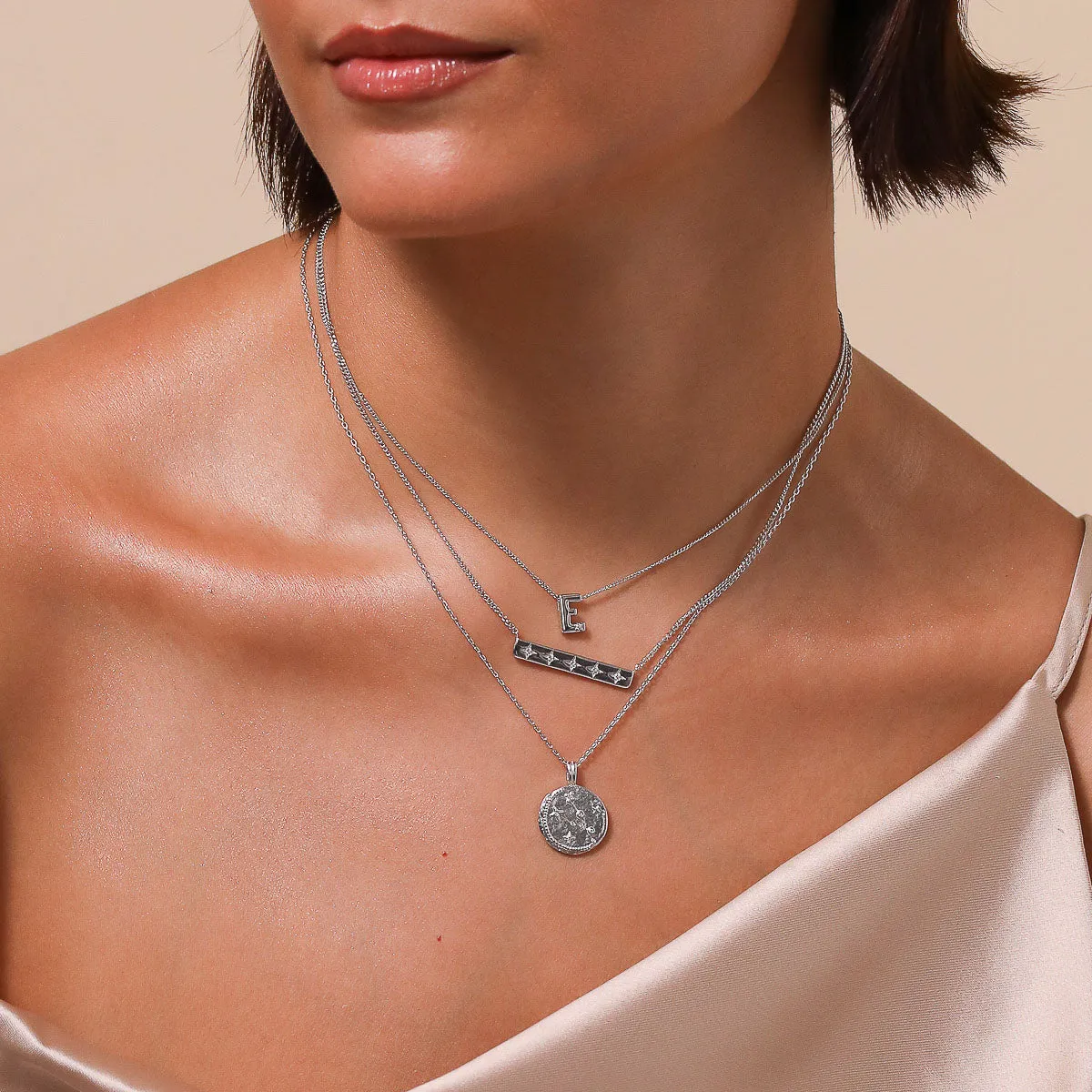 Taurus Zodiac Pendant Necklace in Silver