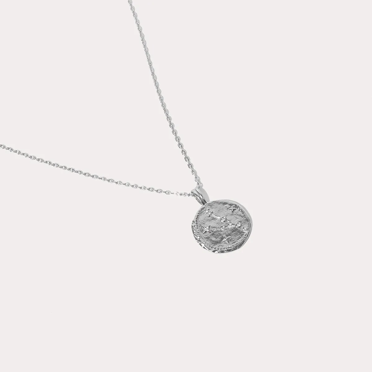Taurus Zodiac Pendant Necklace in Silver