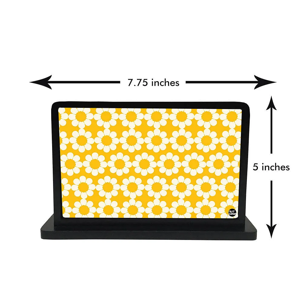 Tissue Holder Paper Napkin Stand - Yellow Flowers