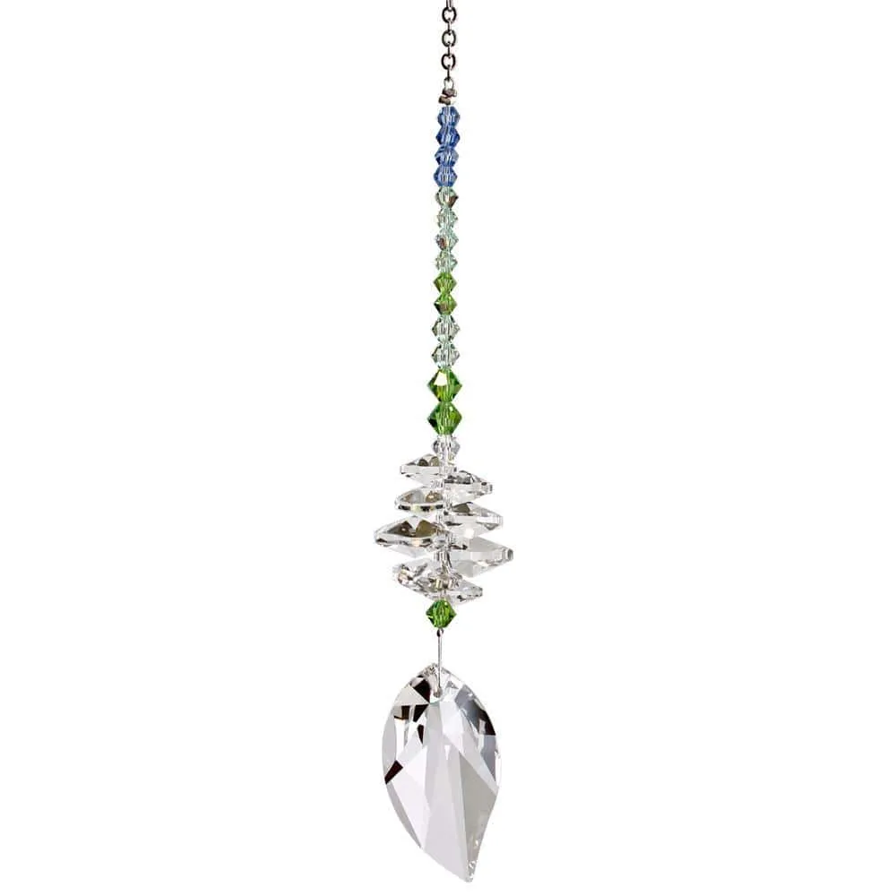 Woodstock Chimes Spring Leaf Genuine Austrian Crystal Brilliance Cascade