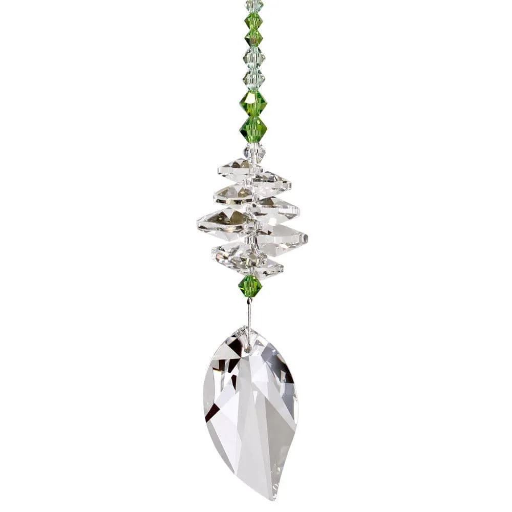 Woodstock Chimes Spring Leaf Genuine Austrian Crystal Brilliance Cascade