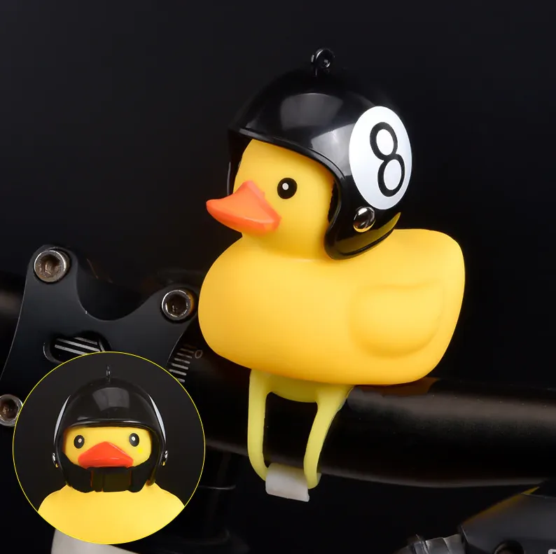 Yellow Little Duck Helmet Head  Light Shining 2 PCS