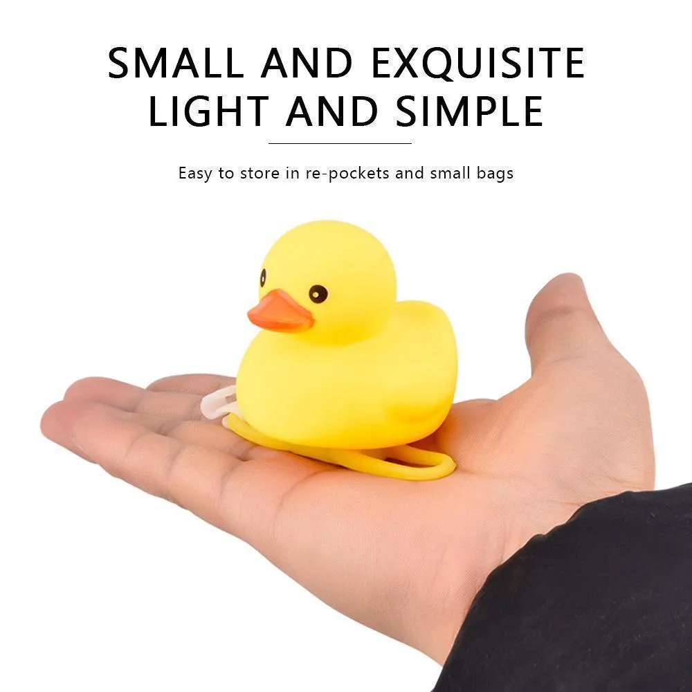Yellow Little Duck Helmet Head  Light Shining 2 PCS